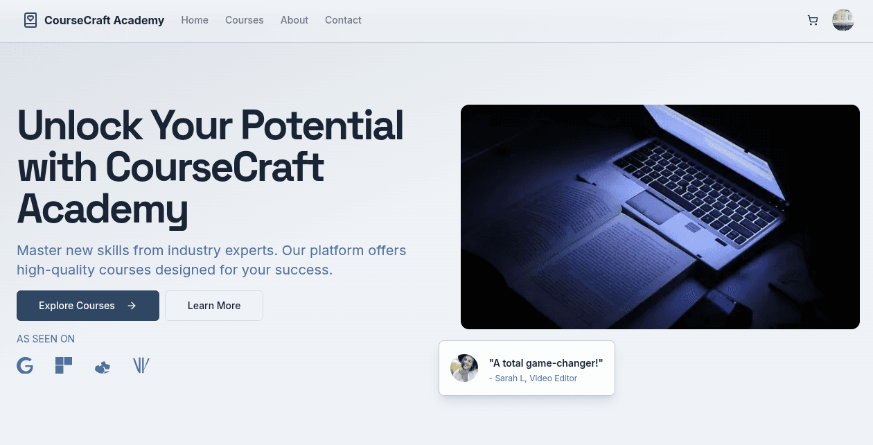 Showcase image for Coursecraft